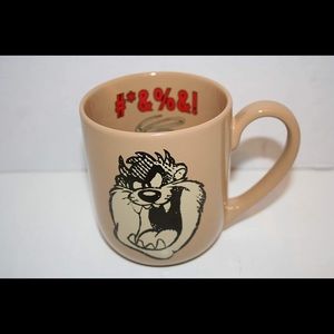 Vintage 1994 Taz tazmanian devil Gesture Beige Coffee Mug